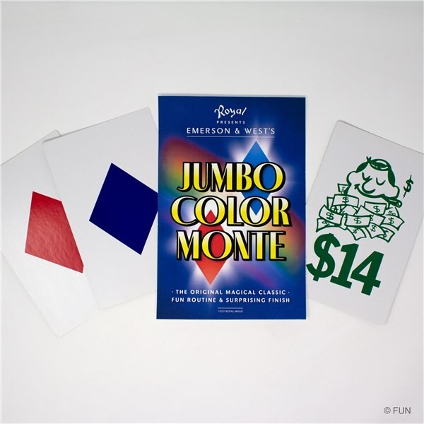 Color Monte in Jumbo Bicycle Card Backs Including a Plastic Wallet!