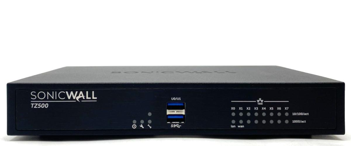 DELL SONICWALL TZ500 NETWORK SECURITY FIREWALL APPLIANCE APL29-0B6 + ADPTR