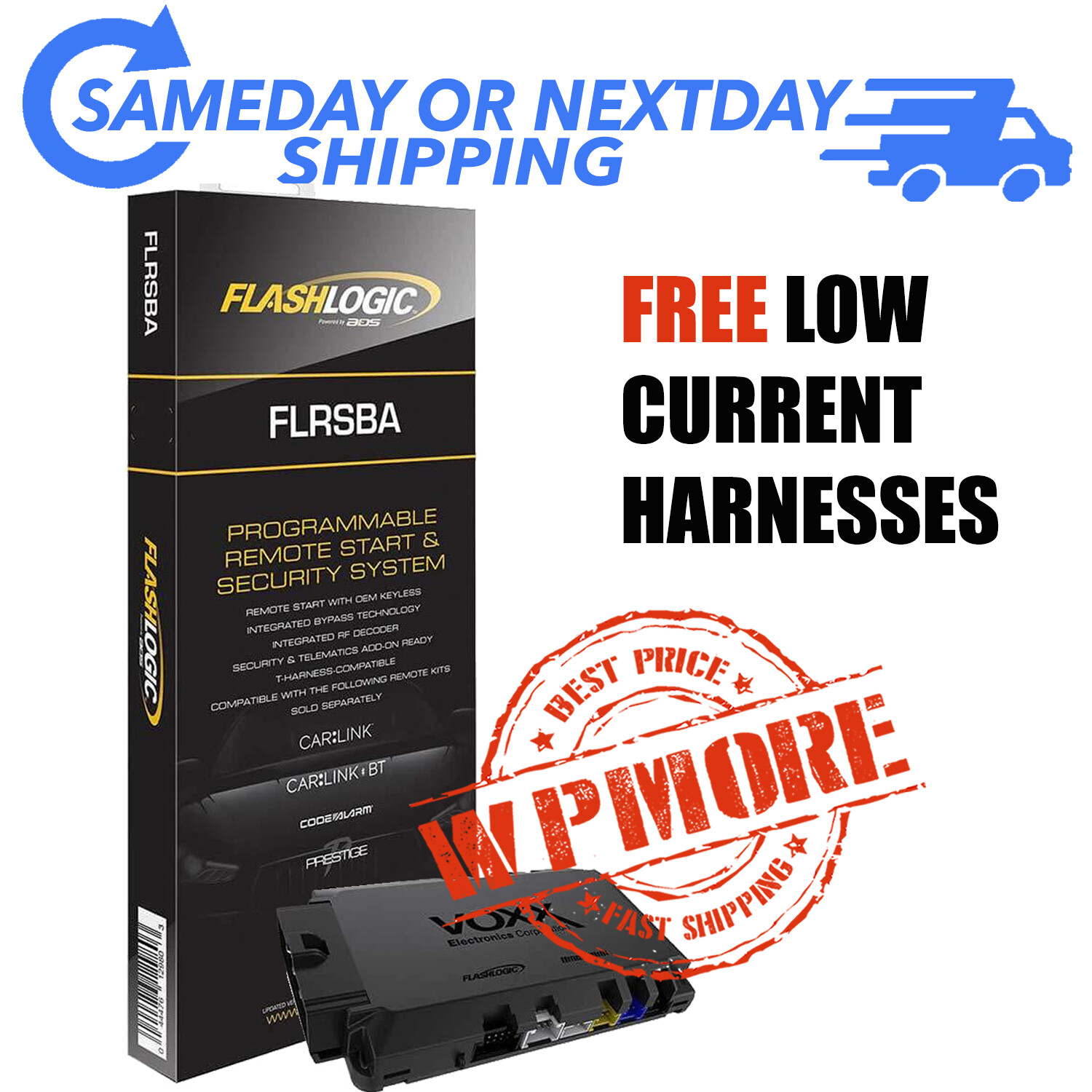 Flashlogic FLRSBA Remote Start Add On Module 3X LOCK Start Toyota Scion 2010+