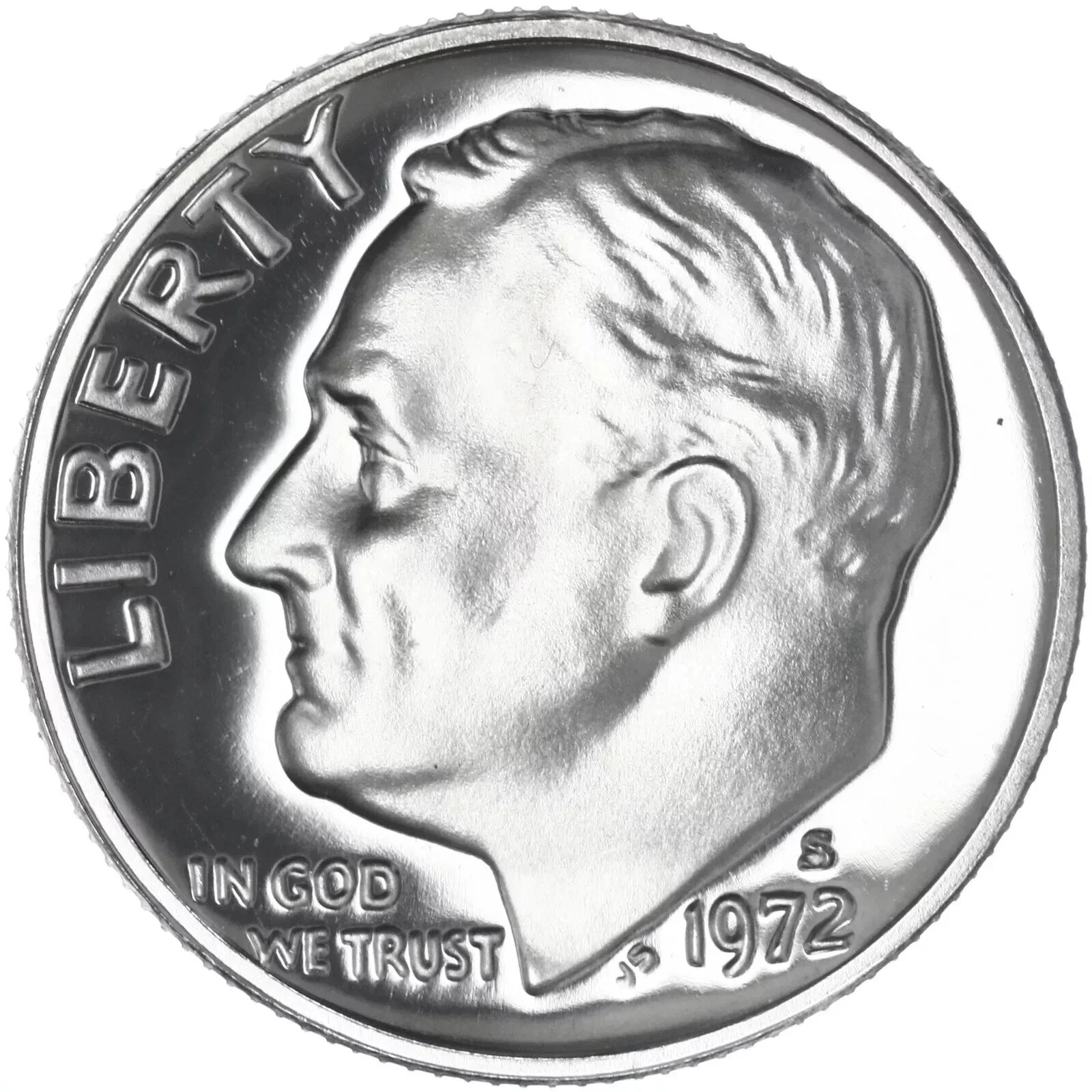 1972-S Roosevelt Dime Gem Proof San Francisco CN-Clad *** FAST 🆓️ SHIPPING!***