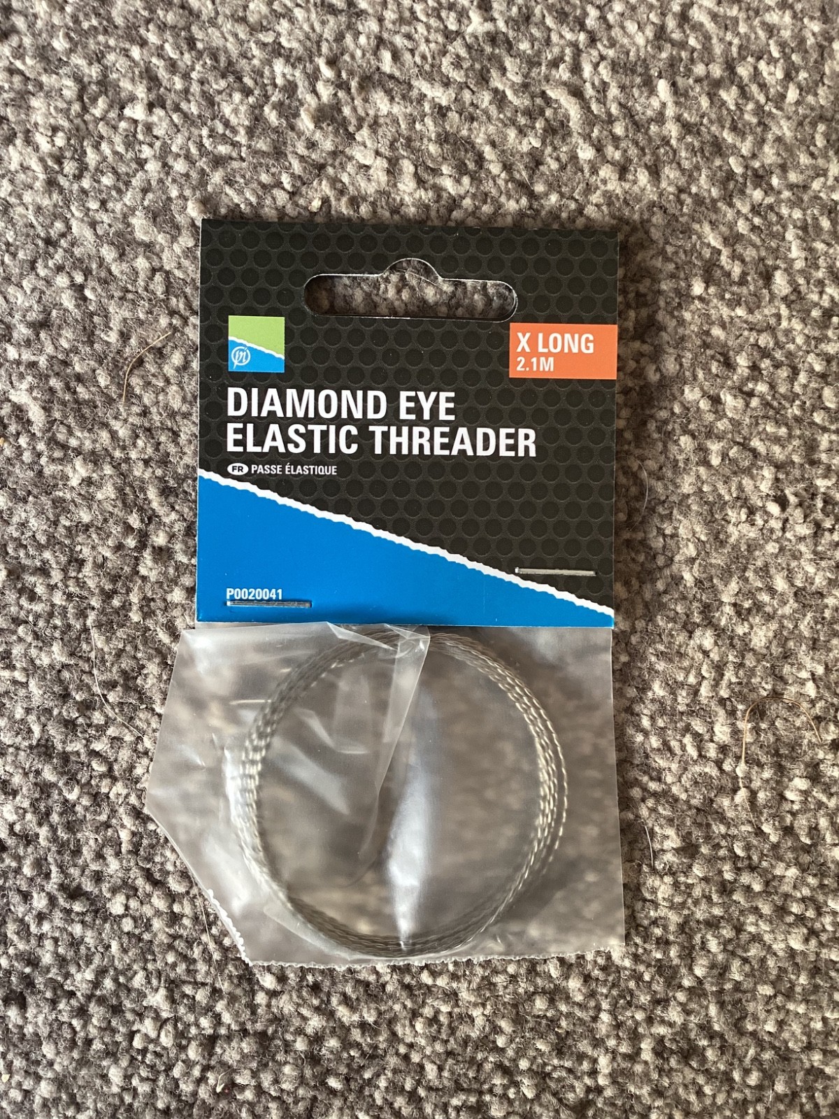1 x Preston Innovations Diamond Eye Elastic Threader 2.1 m long