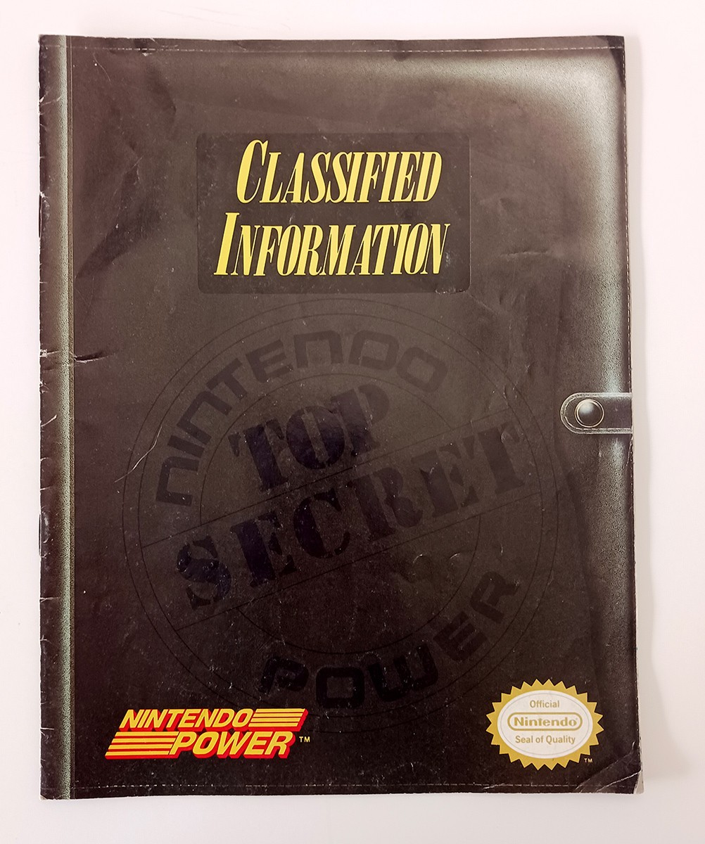 1990 Classified Information Nintendo Power NES Tip Book