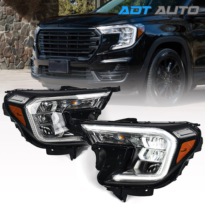 LED Reflector Headlights For GMC Terrain AT4|SLE|SLT 2022-2024 w/ Bulb & Module