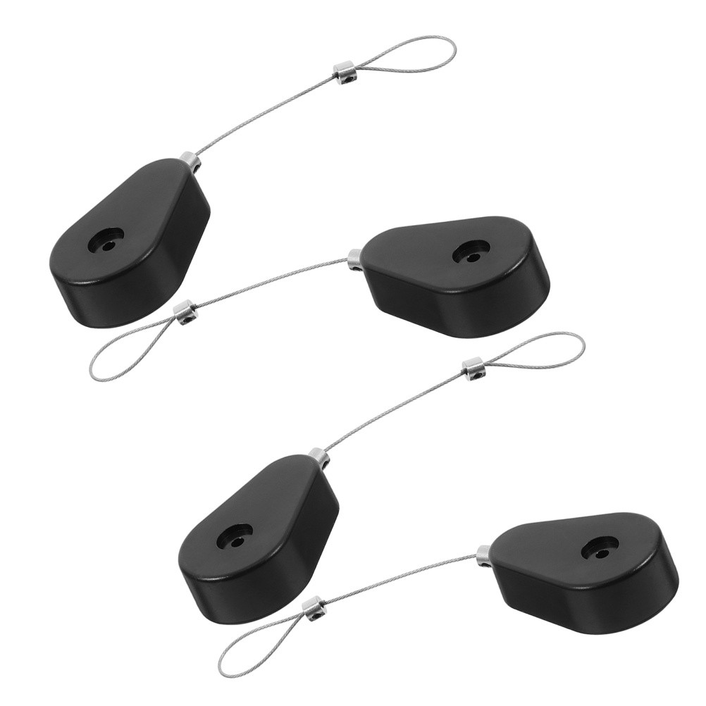 4 Pcs Telescopic Anti-theft Cable Box Gaming Controller Tether Lock