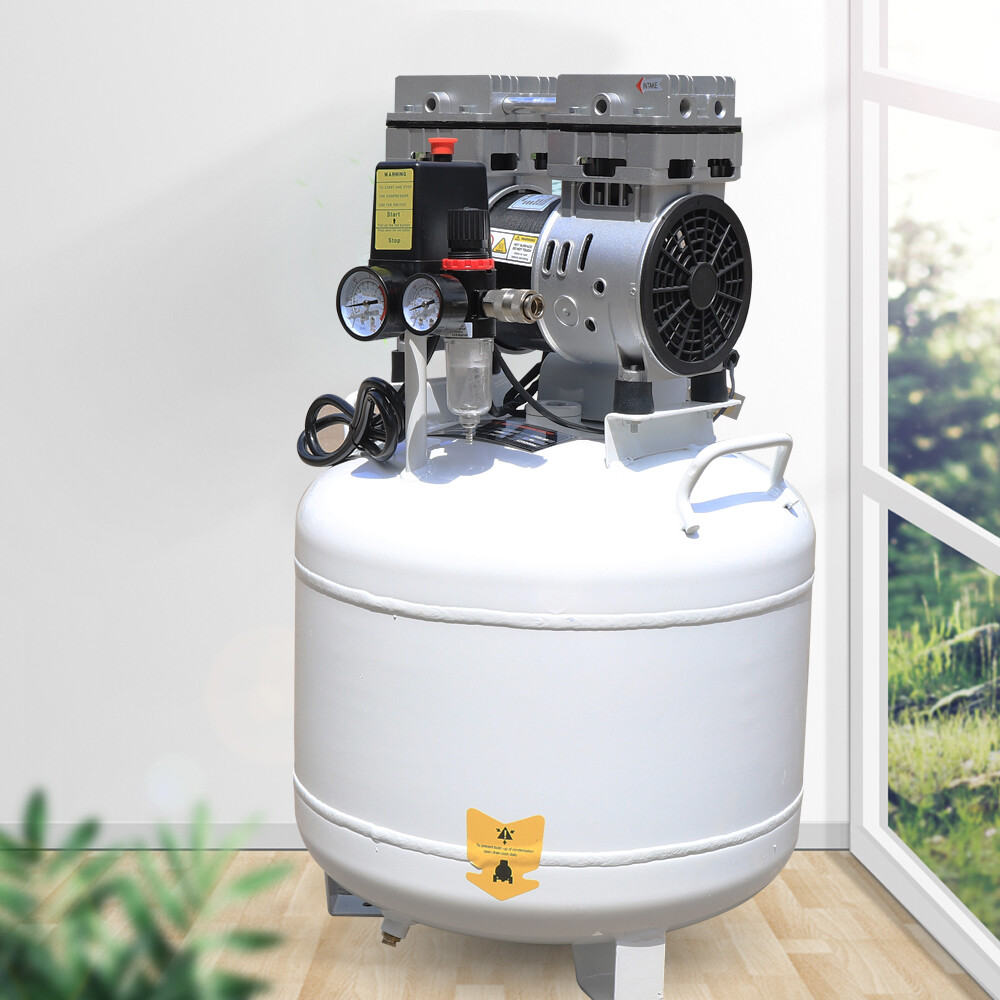 40L Dental Medical Air Compressor Silent Air Compressor Oilless Air Pump 115PSI