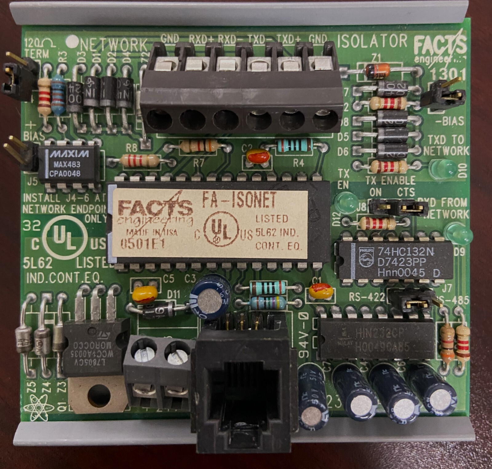 Facts Engineering FA-ISONET RS232/422/485 converter circuit board