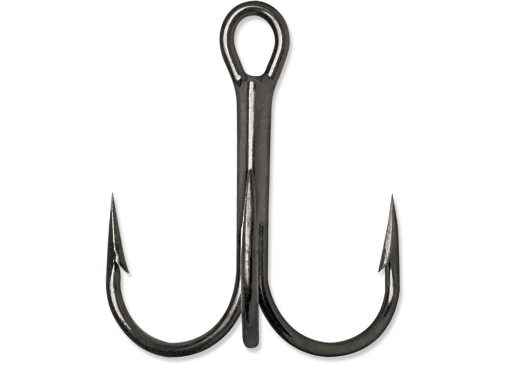 VMC 9650 BN ROUND BEND TREBLE HOOK--BLACK NICKEL--100 PACK-PICK YOUR SIZE