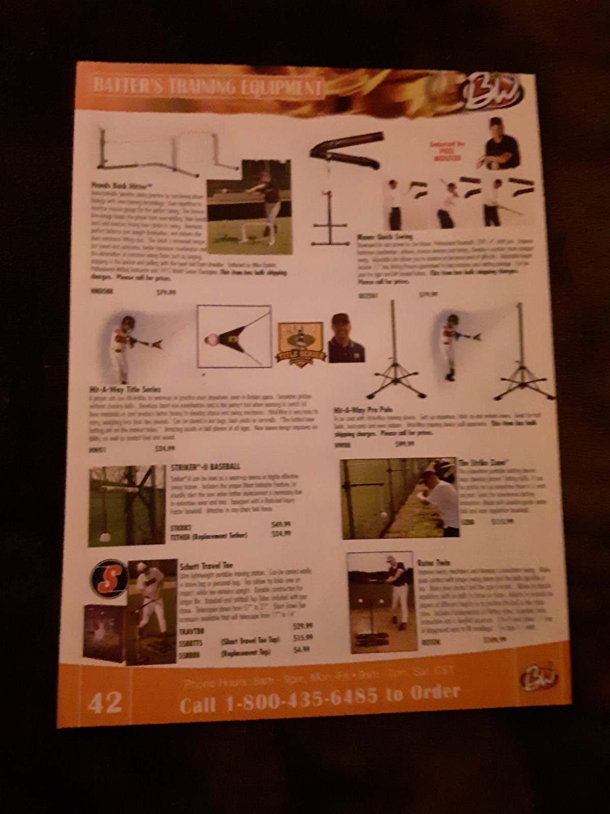 Vintage Paul Molitor Batting Training Equipment Ad