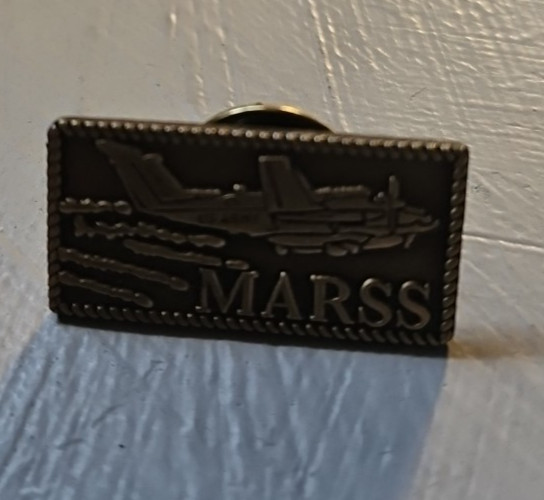 Pinback Pin MARSS Military Affiliate Radio System US Army Pin 1 inch AUCT#13370