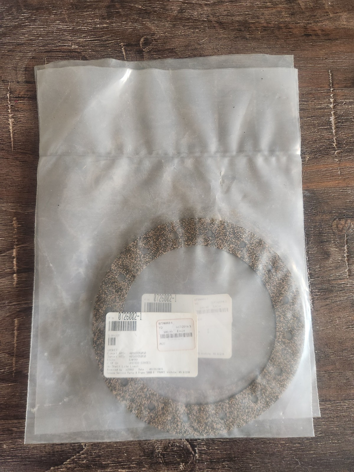 Textron Cessna Gasket 0726002-1