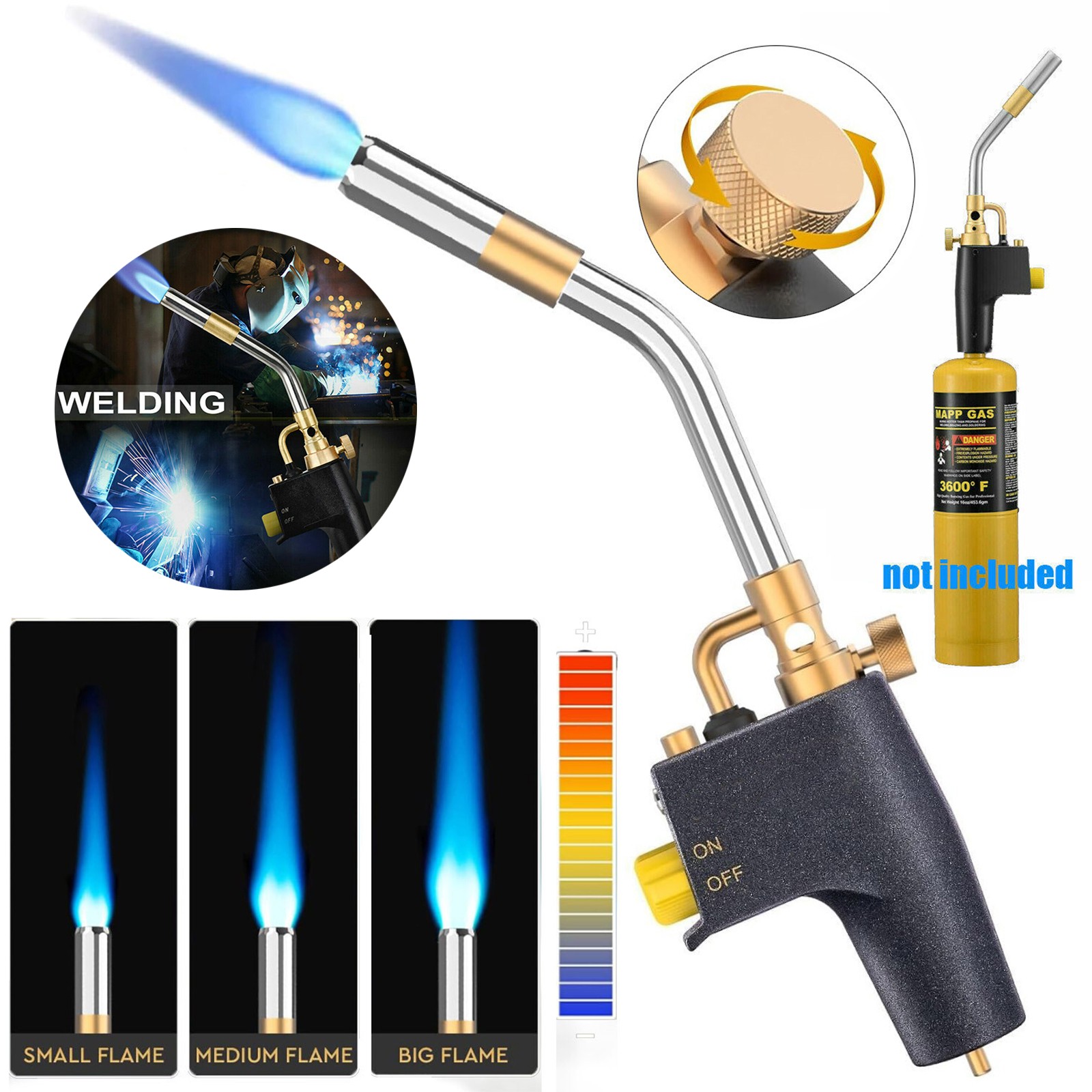 Trigger Start TS 8000 Torch - Compact & Lightweight Precision Flame Control