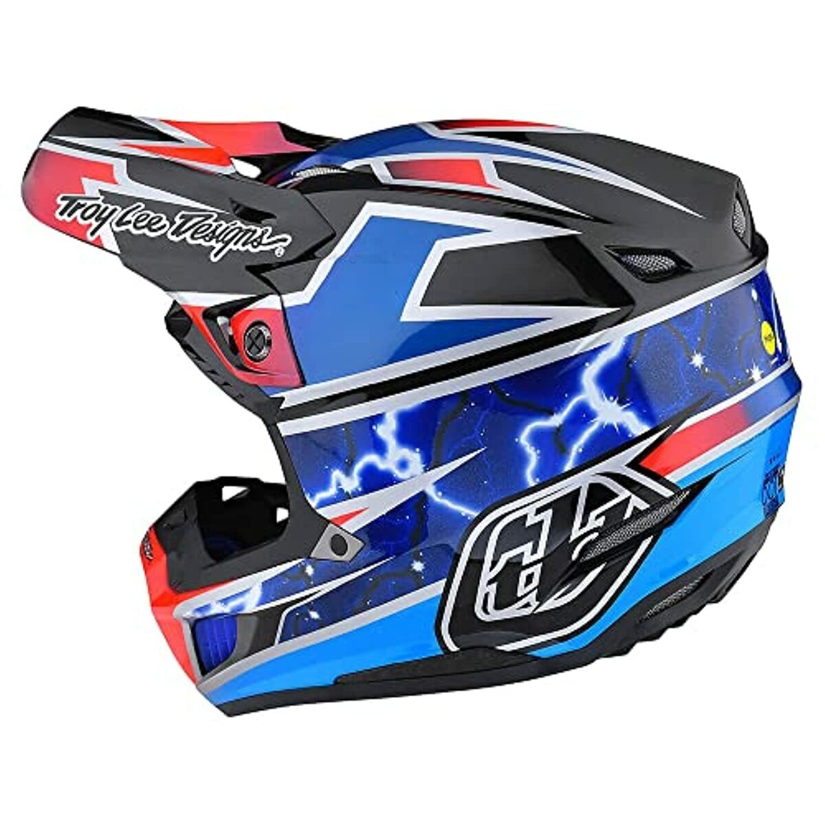 Troy Lee Designs SE5 Composite Helmet Lightning Blue Size Small