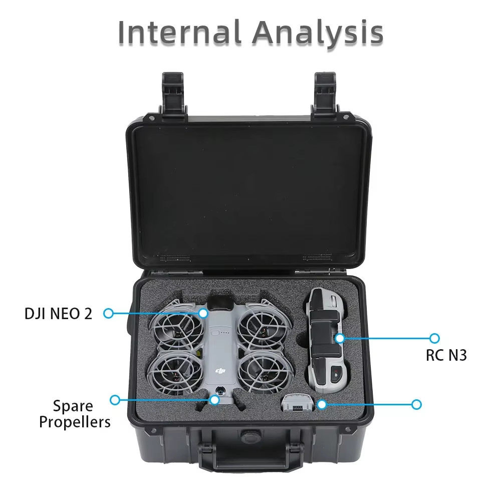 Portable Safety Box For DJI NEO 2 Protective Explosion-proof Box Hard Shell