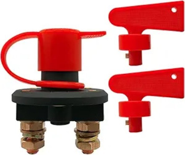 12V Battery Disconnect Cut Off Switch for Car, Boat, RV, ATV, Mar Size: On-Off
