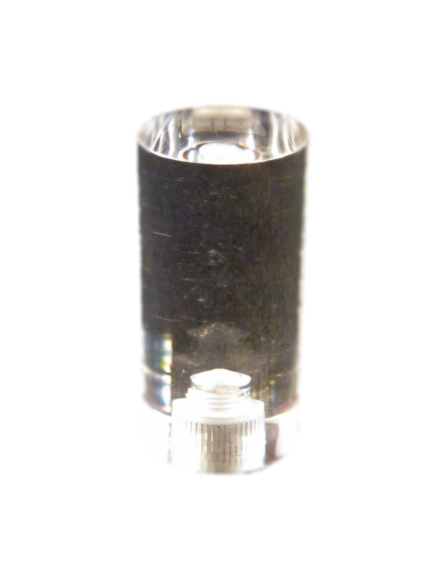 Lamp Finial-TRANSITIONAL ACRYLIC CYLINDER 2" Ht. CLEAR-FS