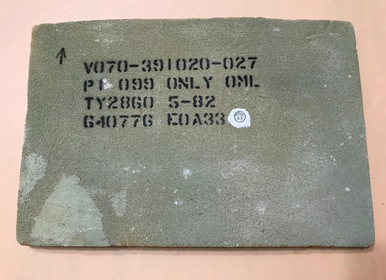 NASA Space Shuttle Fit Check Tile, Challenger 099 Only Unique Shape FWD Fuselage