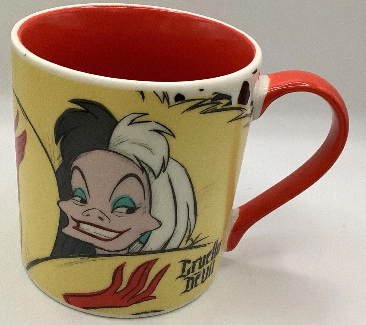 Cruella De Vil Ceramic Mug Disney Villains Mug 101 Dalmatians Disney Preloved