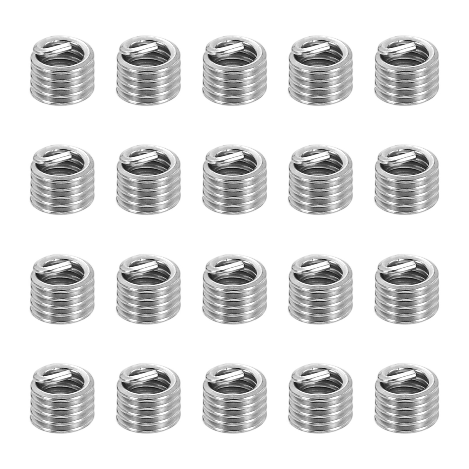 20pcs Wire Thread Inserts 4#-40 UNC 1.5D 3.2mm Helical Threaded Sleeve