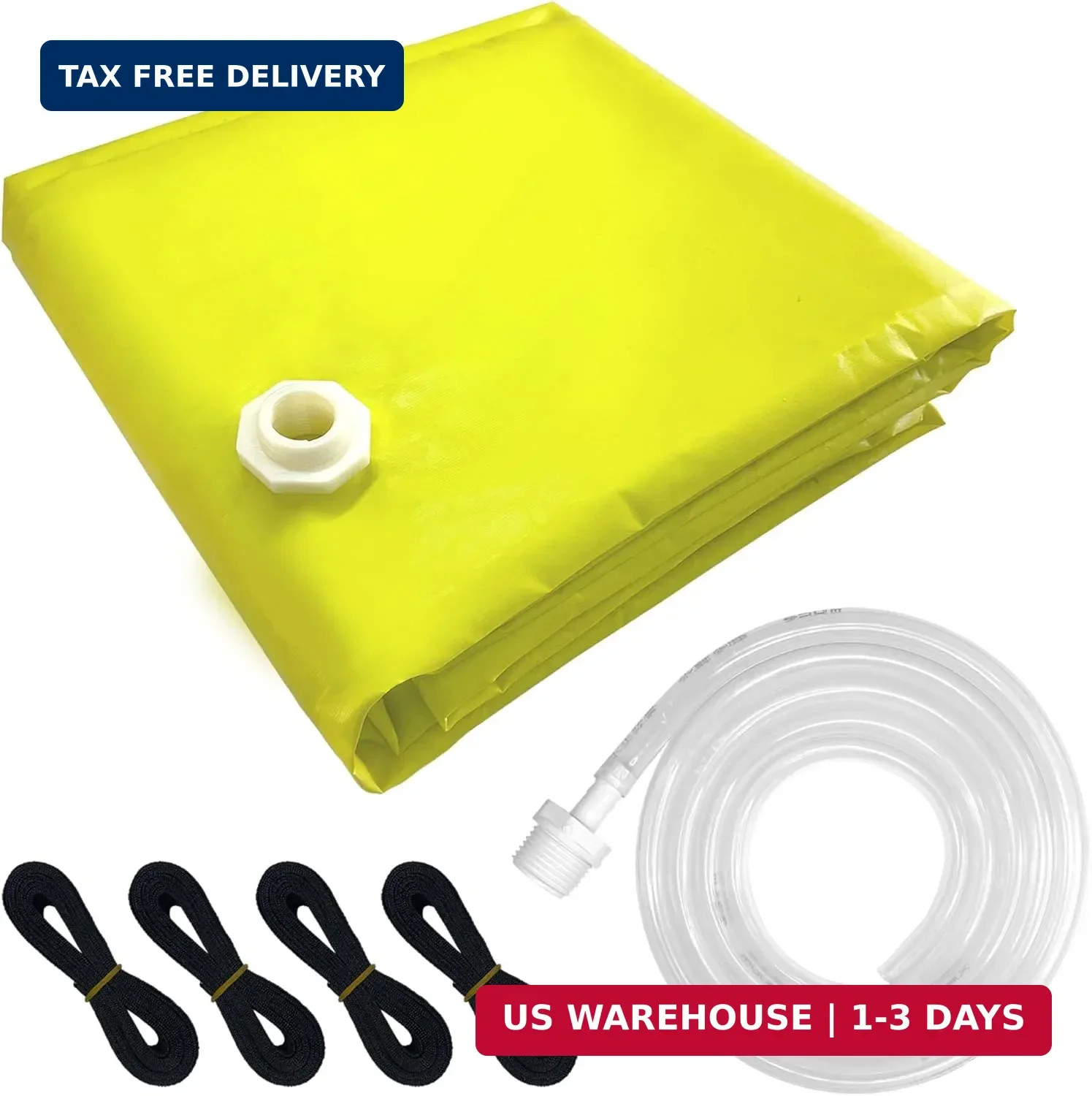 Leak Diverter Tarp with Hose 3' X 3' Roof Leak Diverter with Hose Heavy Duty Cei