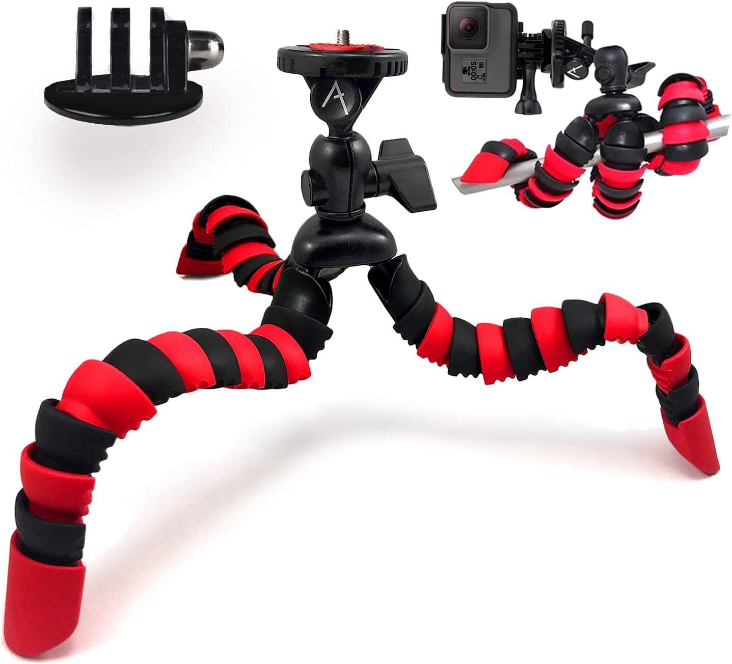8" Inch Flexible Tripod w/Quick Release Plate Great for All GoPro Hero Cameras