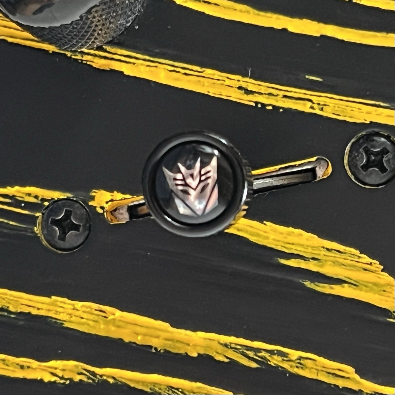 Kinnatone Decepticon black StratTele Schecter switch tip Knob Blade Style
