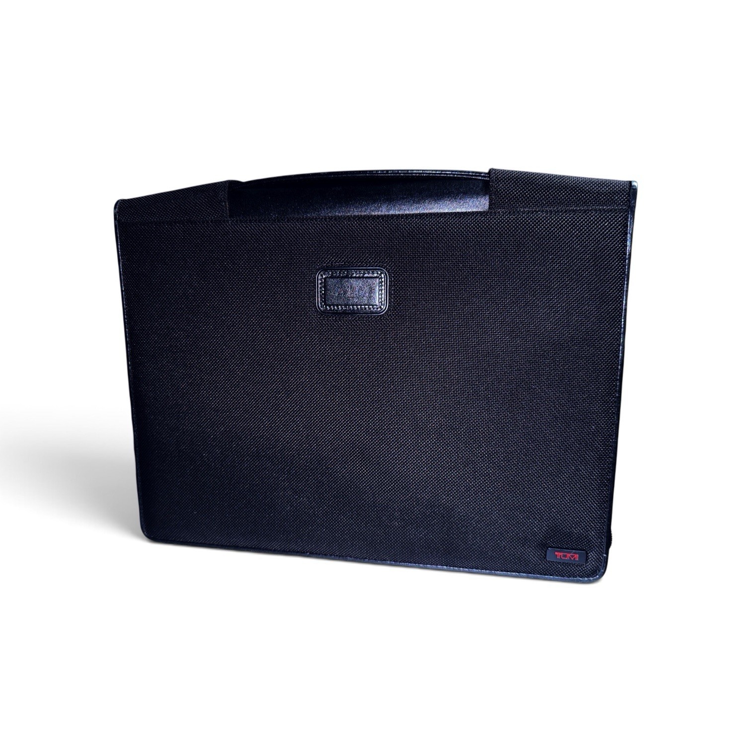 TUMI Ballistic Nylon Zip Portfolio Organizer iPad Tablet Folio Black Case