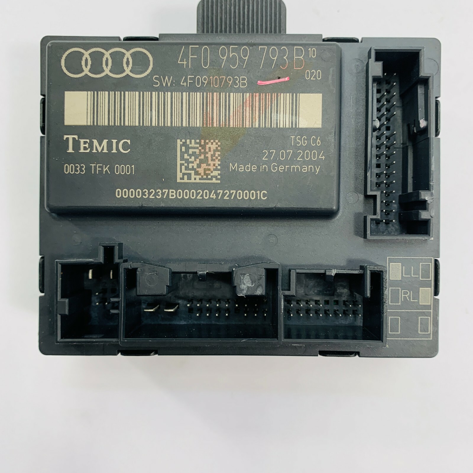 05-06 Audi A6 Quattro Driver Left Front Door Control Module Unit OEM 4F0959793B