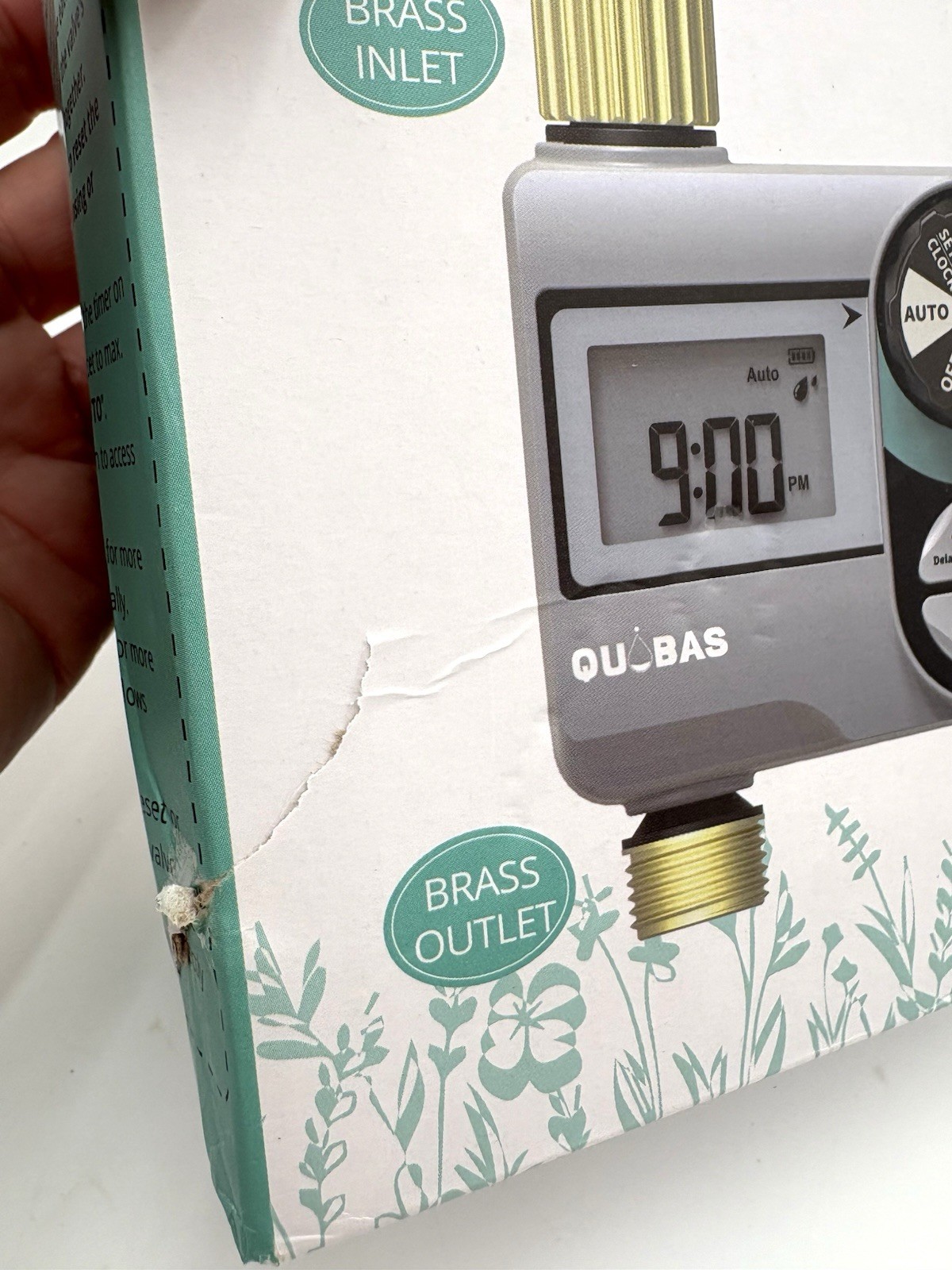 QUOBAS Weekly Plan 2 Zone Sprinkler Timer with Metal Inlet & Outlet, Water Timer