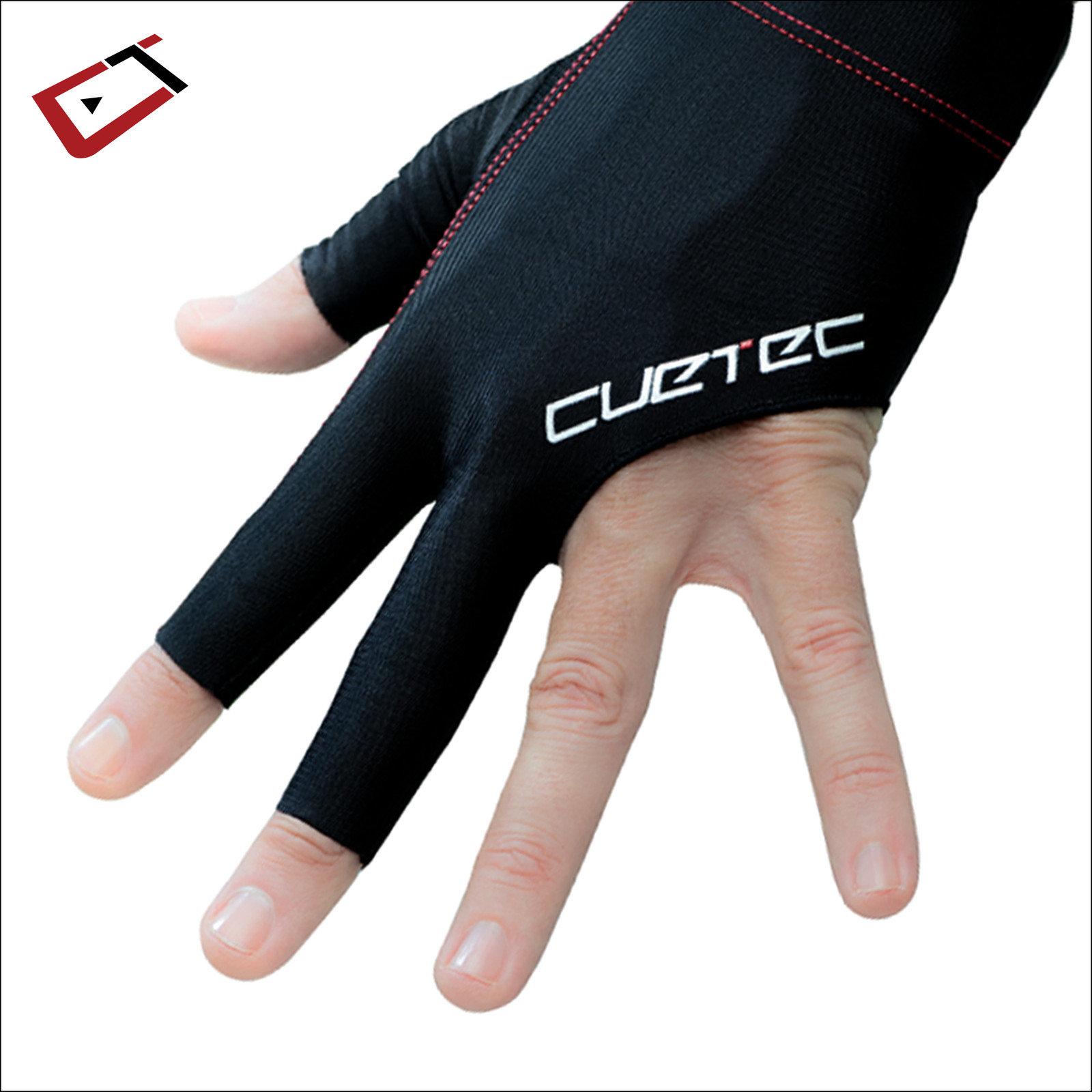 Cuetec AXIS Pool/Billiards Black Glove; Left Bridge Hand, Medium