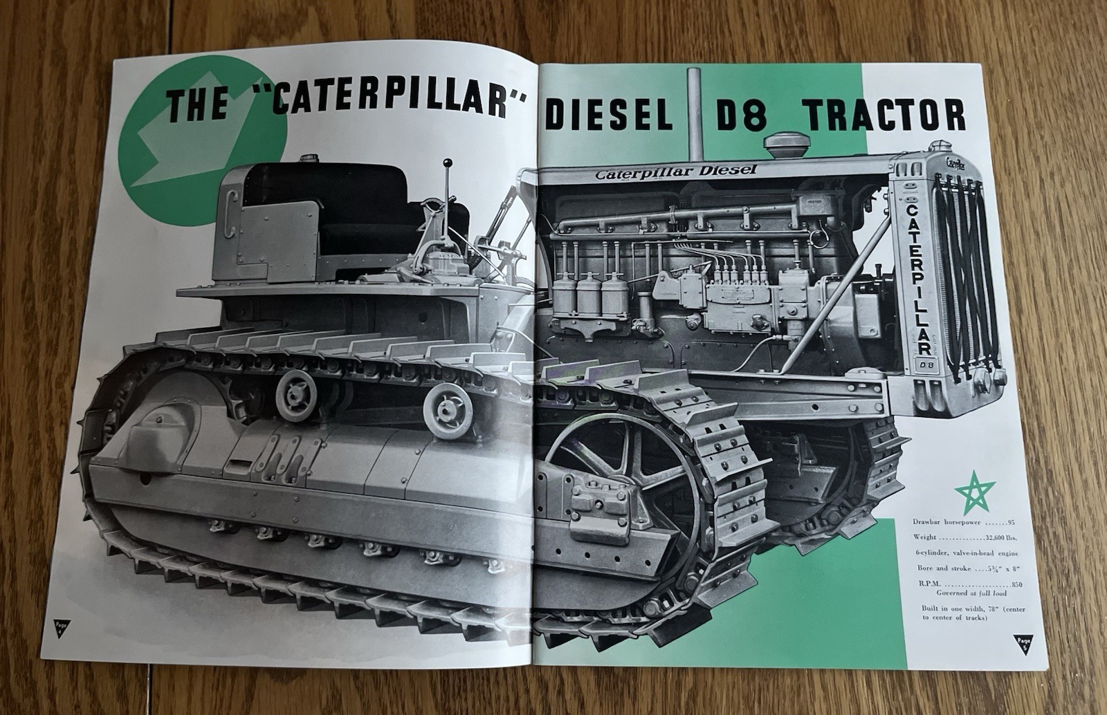 1930’s Caterpillar D8 Diesel Tractor Brochure
