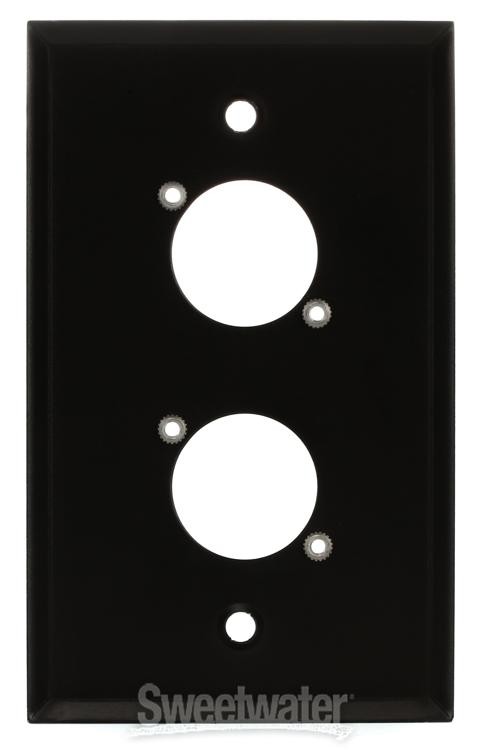 Switchcraft WP1B2P Single Gang Metal Wall Plate