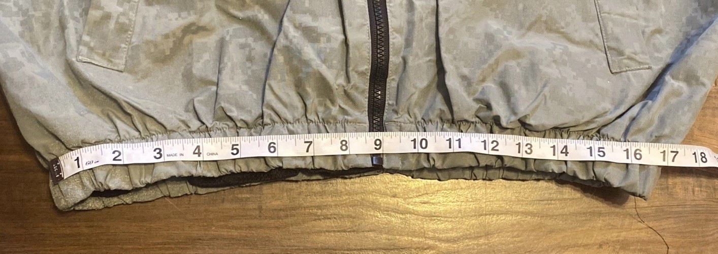US Army PT APFU Physical Fitness Gray Reflective Jacket Size Small Regular EUC