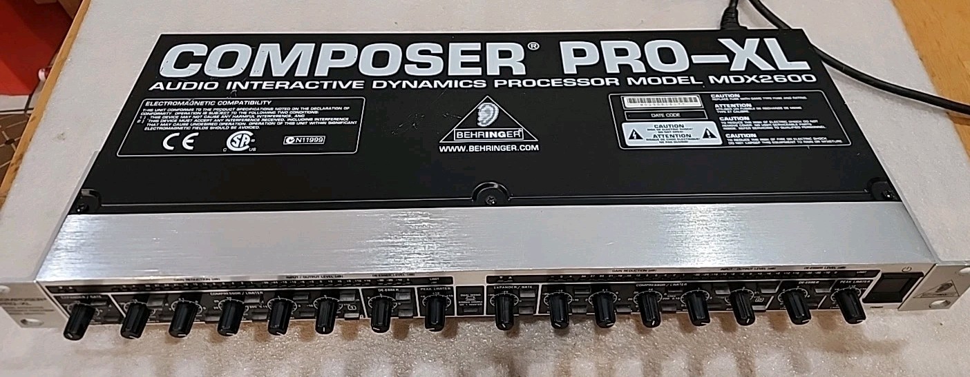 Behringer Composer PRO-XL MDX2600 Audio Interactive Dynamics Processor