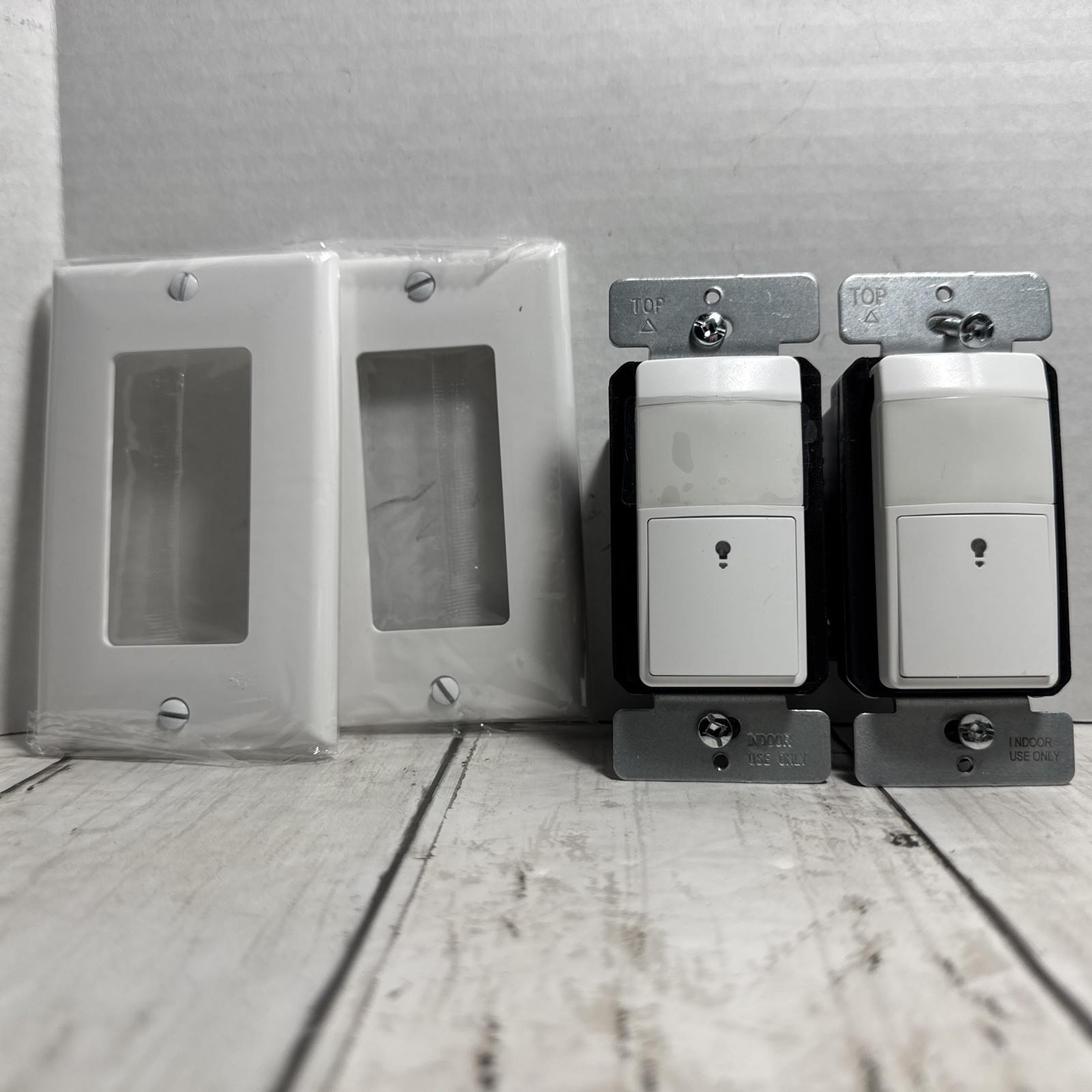 Occupancy/Vacancy Sensor Switch TD0S5-M-BK2P-FF TopGreener 2 Pack White