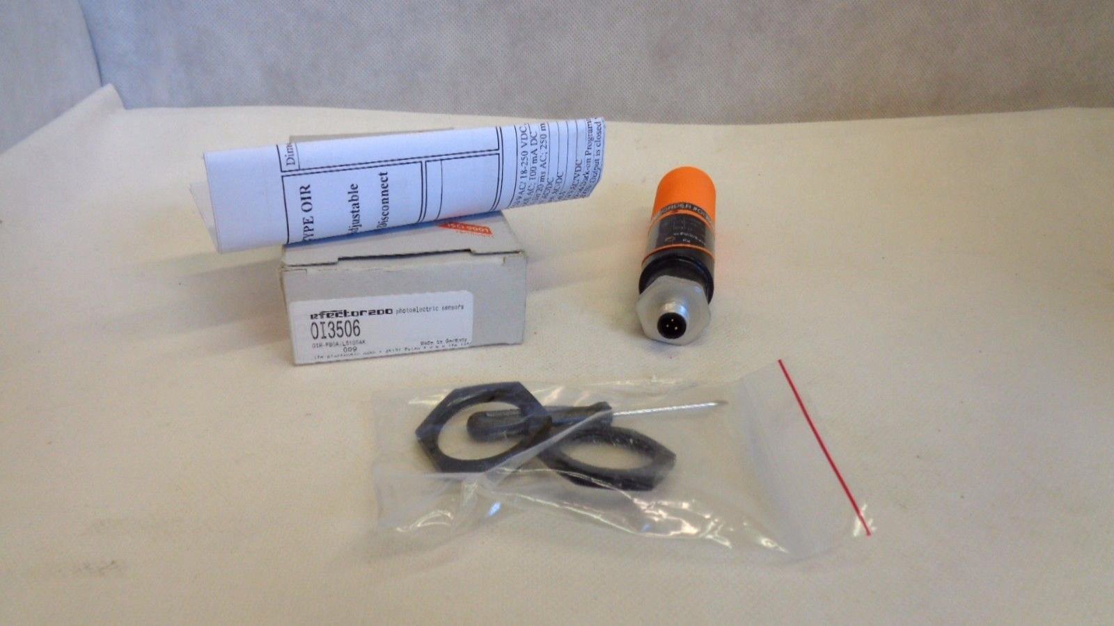 NEW IN BOX IFM EFECTOR OI3506 OIR-FBOA/LS100AK PHOTOELECTRIC SENSOR