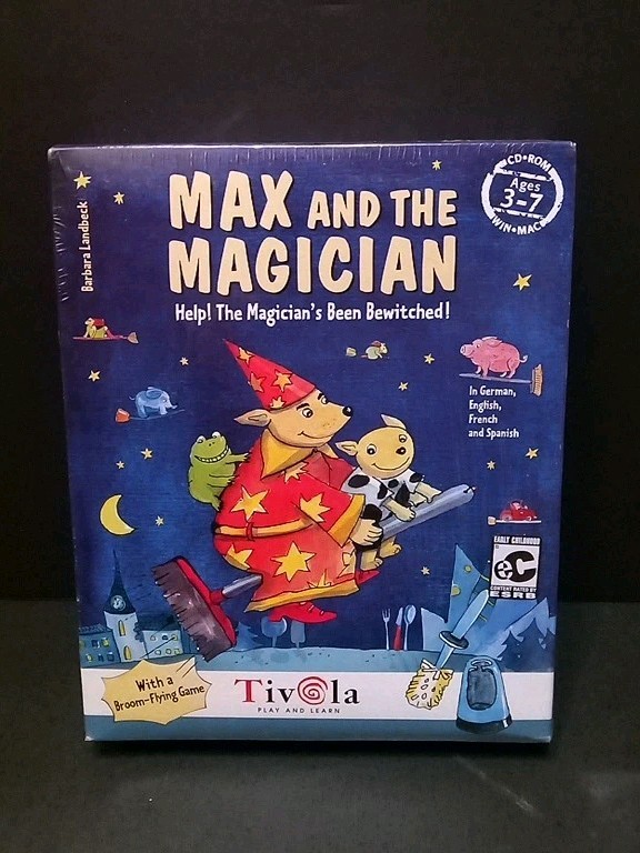 Max And The Magician Tivola Play And Learn Rare PC Game New