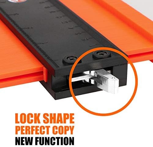 Saker Contour Gauge Duplication-Adjustable Lock-Precisely Copy Irregular Shap...
