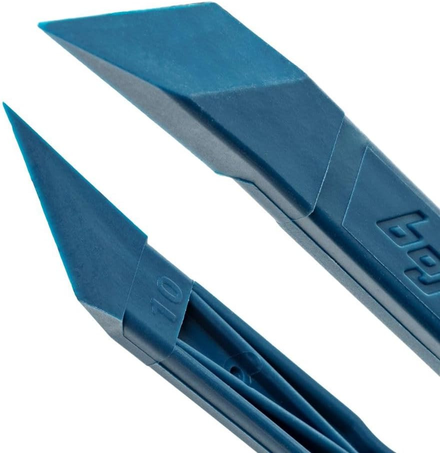 25-Pack Heavy Duty Angled Plastic Scrapers for All-Purpose Use