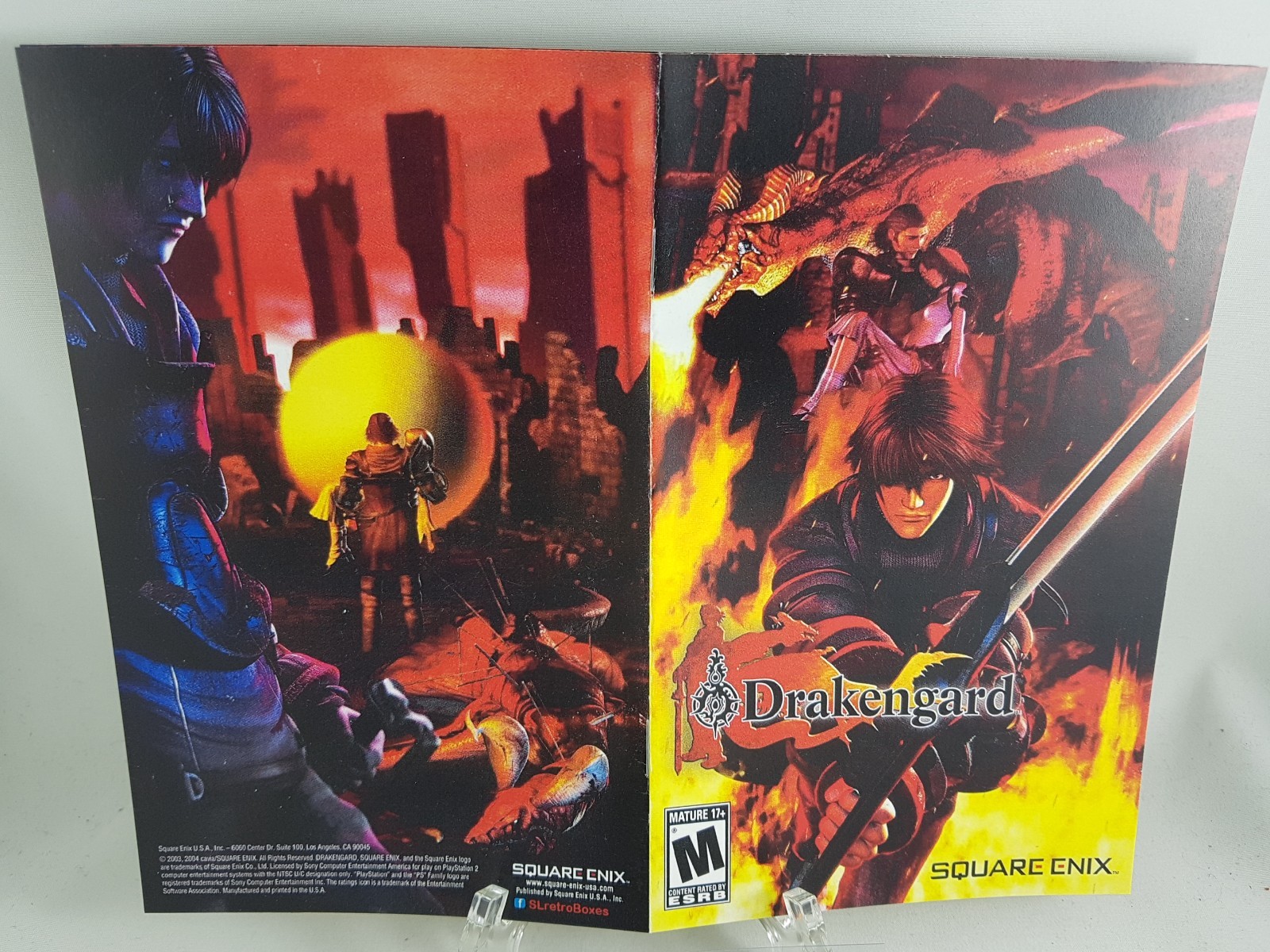 MANUAL PS2 - DRAKENGARD - Sony Playstation2 'Replacement' Instruction Booklet