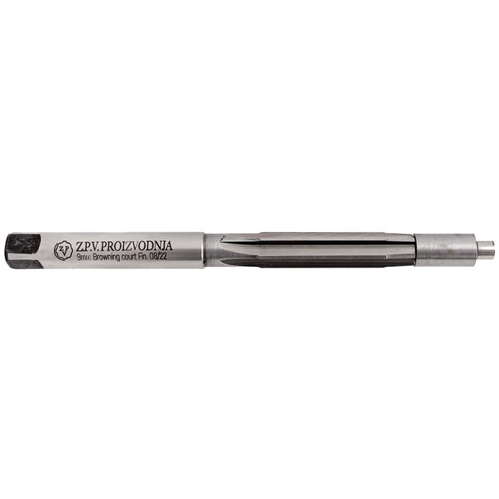 9mm Browning Court (.380 ACP) Finisher Chamber Reamer with Live Pilot