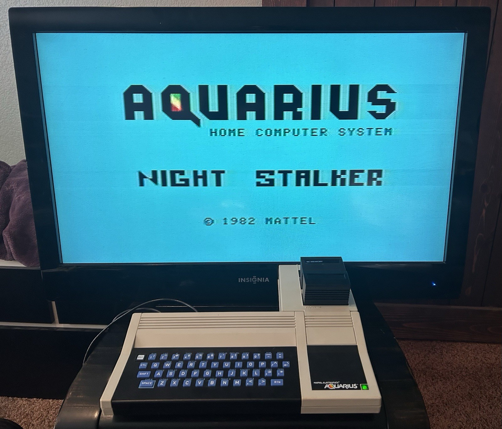 Mattel Aquarius Computer Game System, Mini Expander, 4K Memory, 1 Game & Adapter