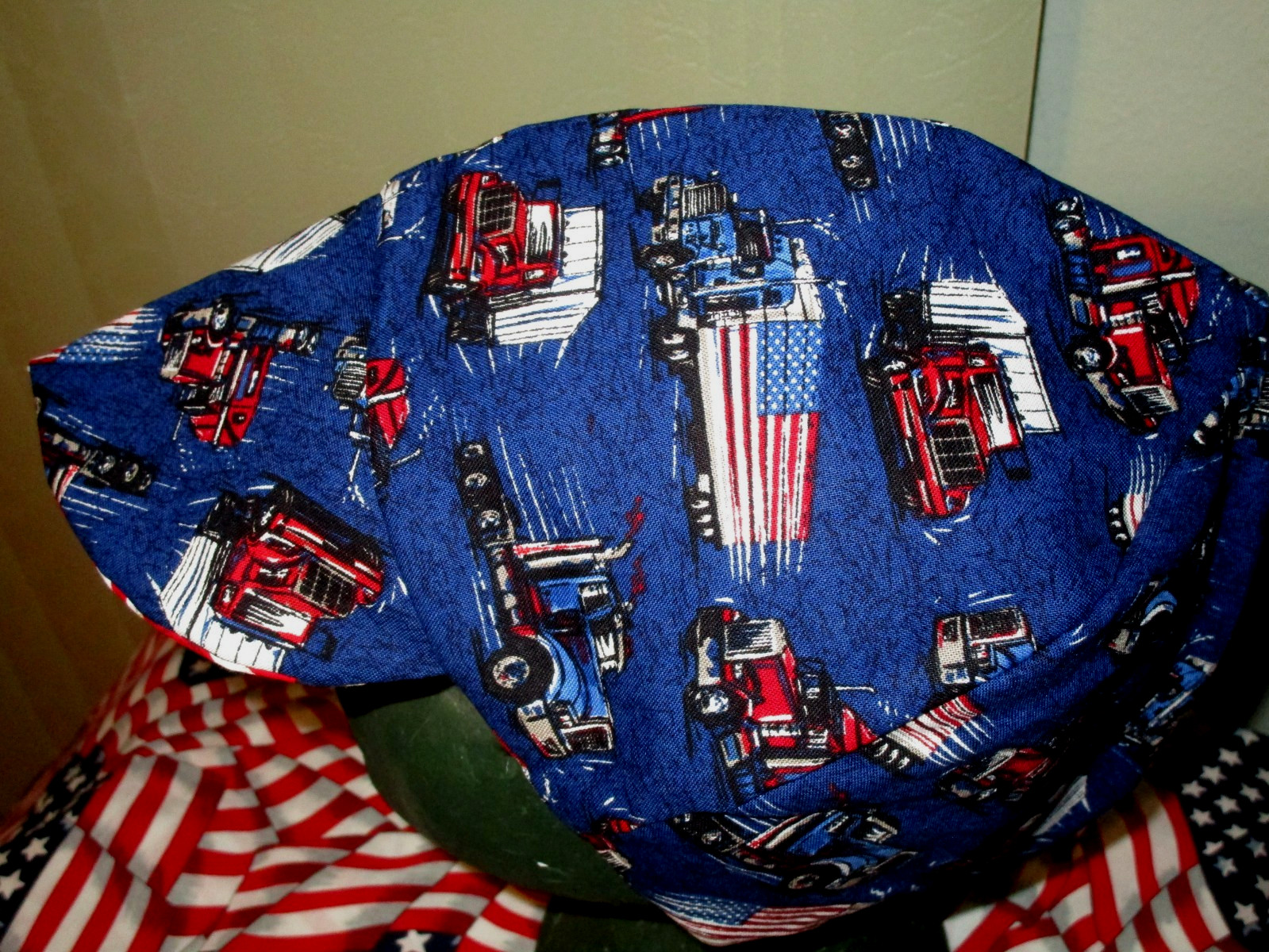 US Big Rigs  : Red's American Made Welding, Biker Hat 4 Working Men $7.00 Limit