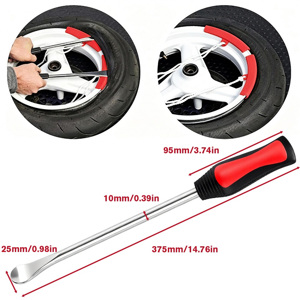 25Pcs Tire Spoons Motorcycle Dirt Bike Tire Changing Tools Iron Set Lawn