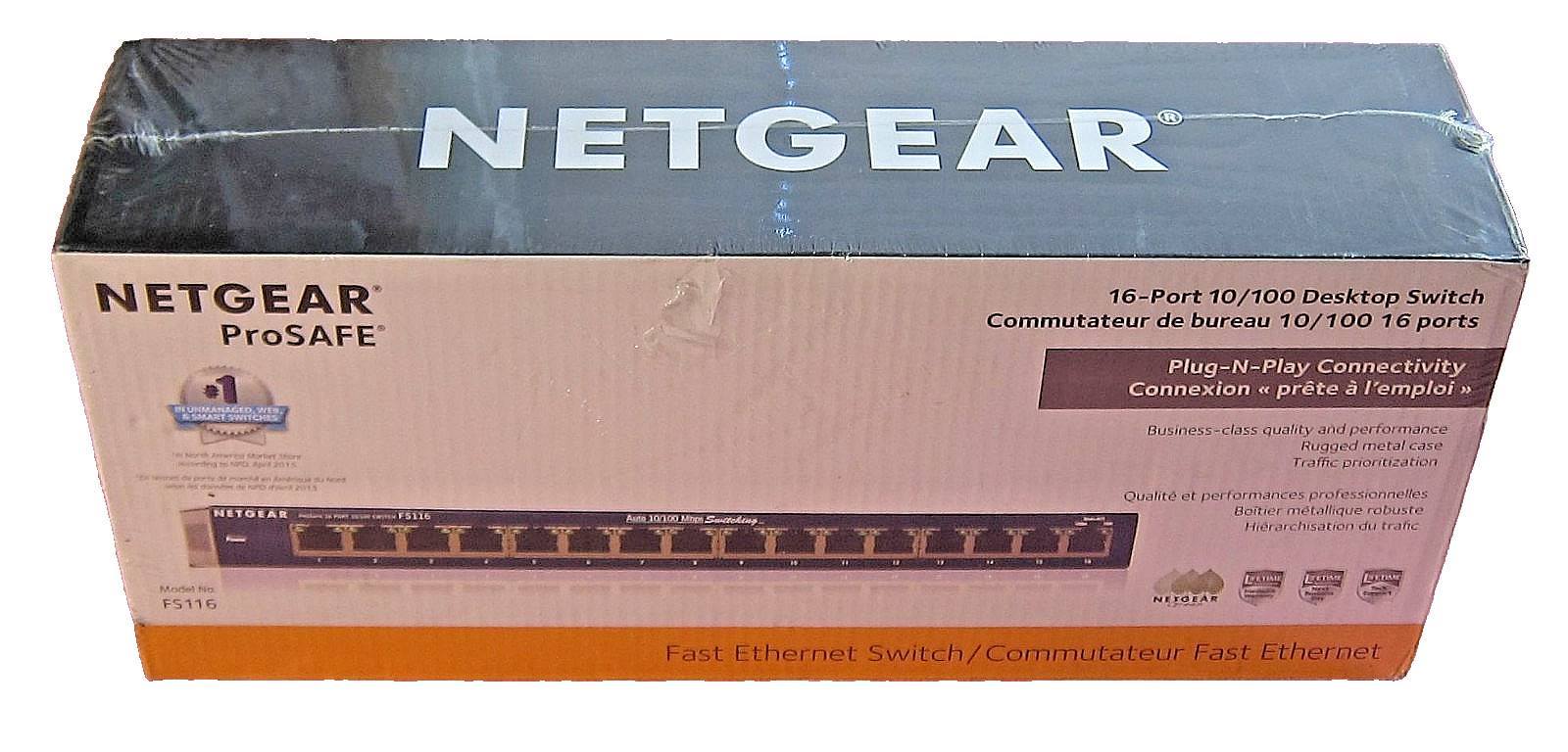 Genuine New Sealed NetGear ProSafe (FS116) 16-Ports External Switch