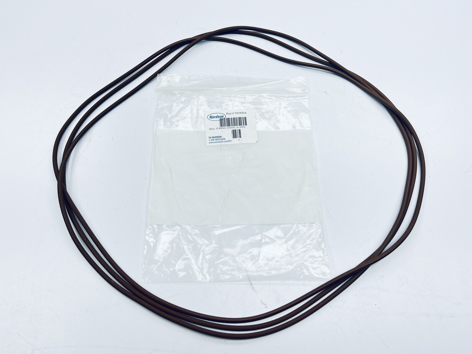 LOT OF 3 UNUSED NORDSON 943850A FILTER O-RING SEAL VITON PROBLUE-SERIES
