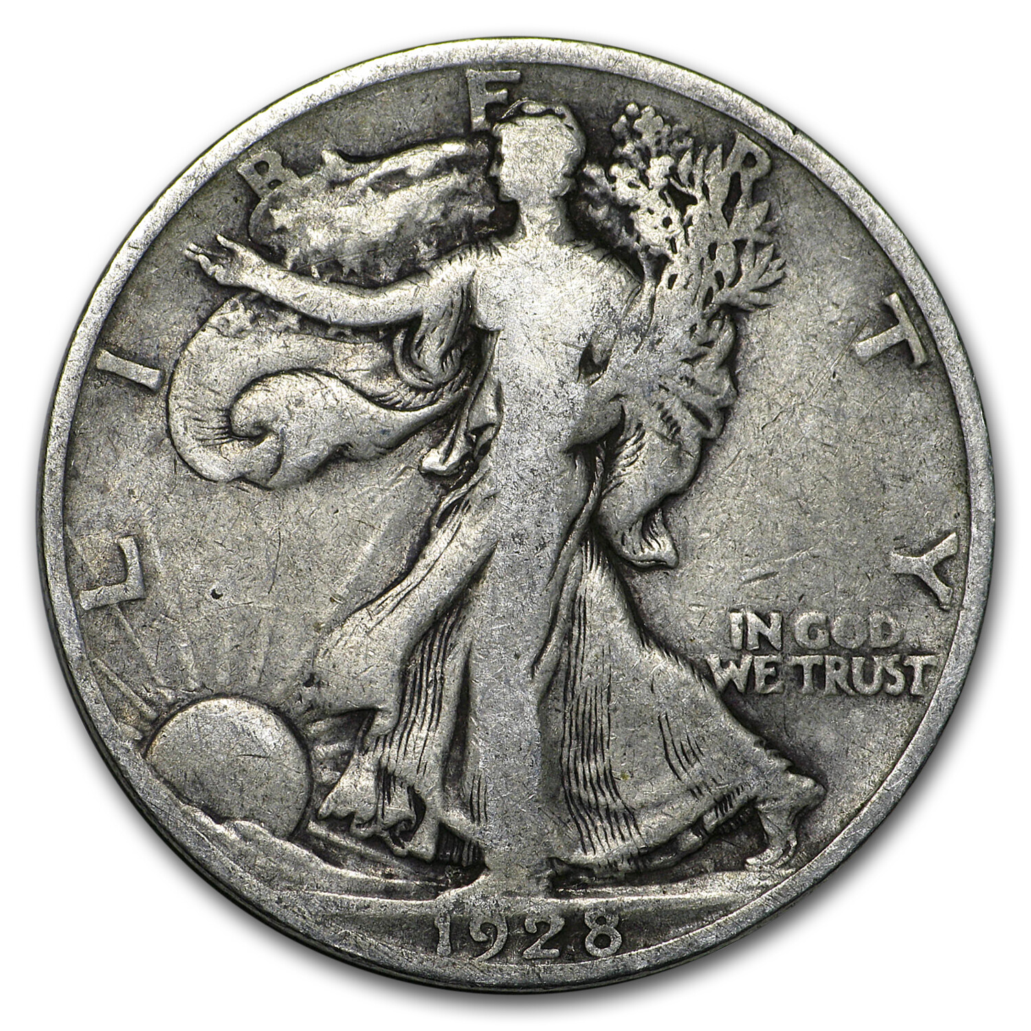 1928-S Walking Liberty Half Dollar Good/VG - SKU#10027