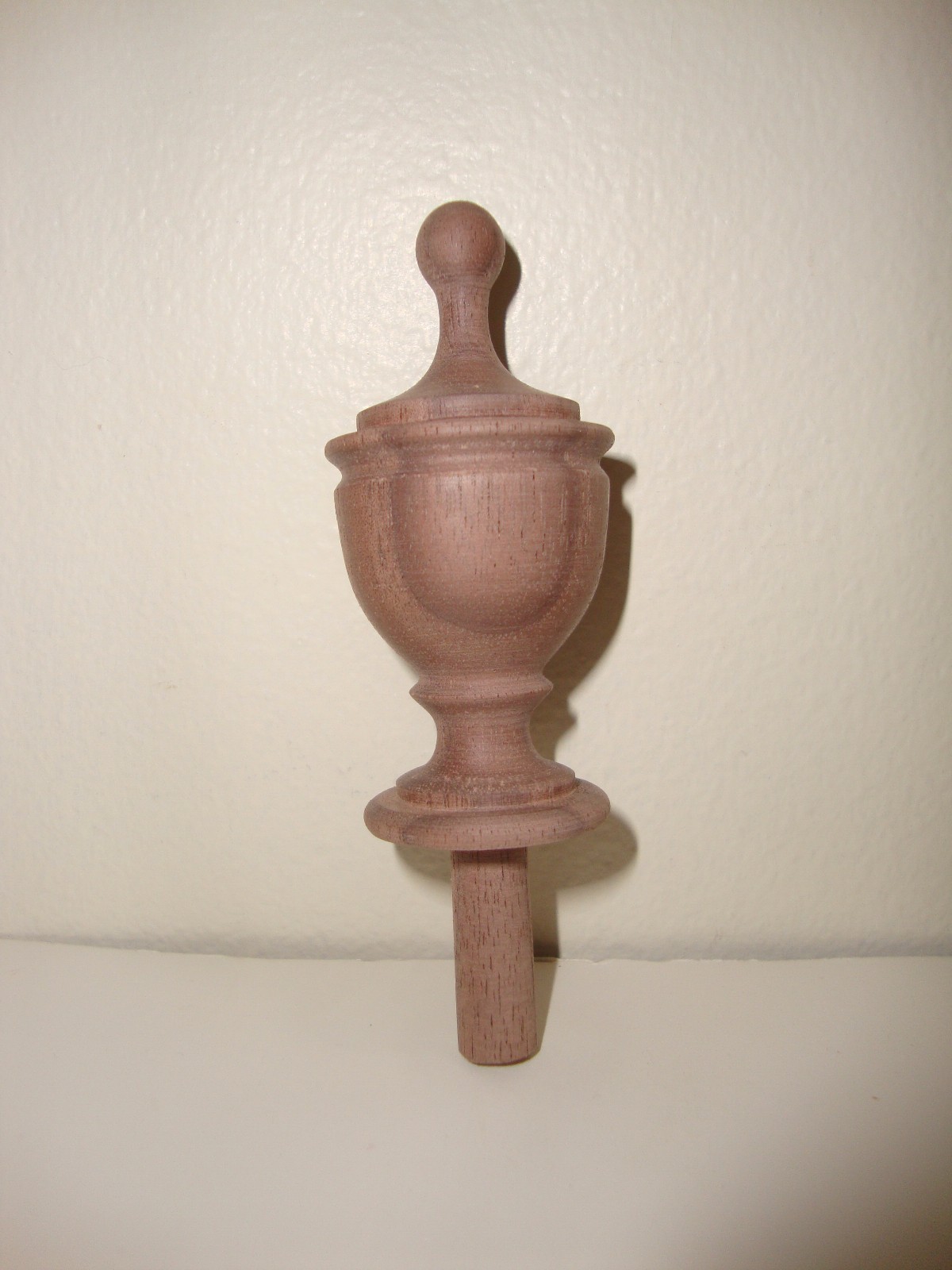 WOOD FINIAL UNFINISHED FOR BED OR FURNITURE  FINIAL  #68
