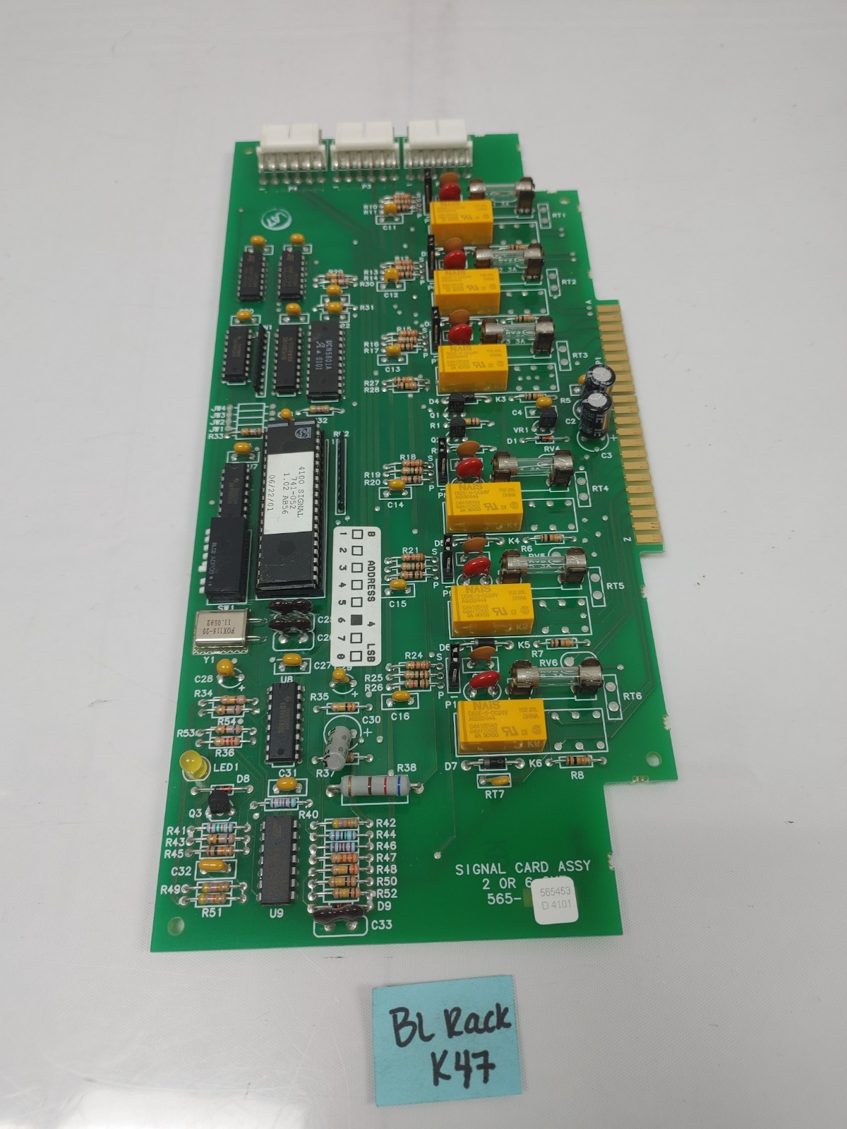 SIMPLEX 565-453 REV D SIGNAL CARD ASSEMBLY