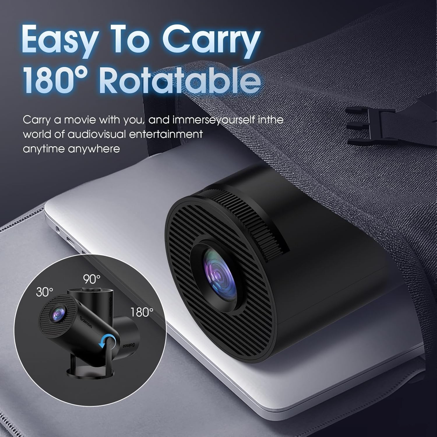 Mini Projector Support 4K 1080P FHD Portable Projector Builtin App