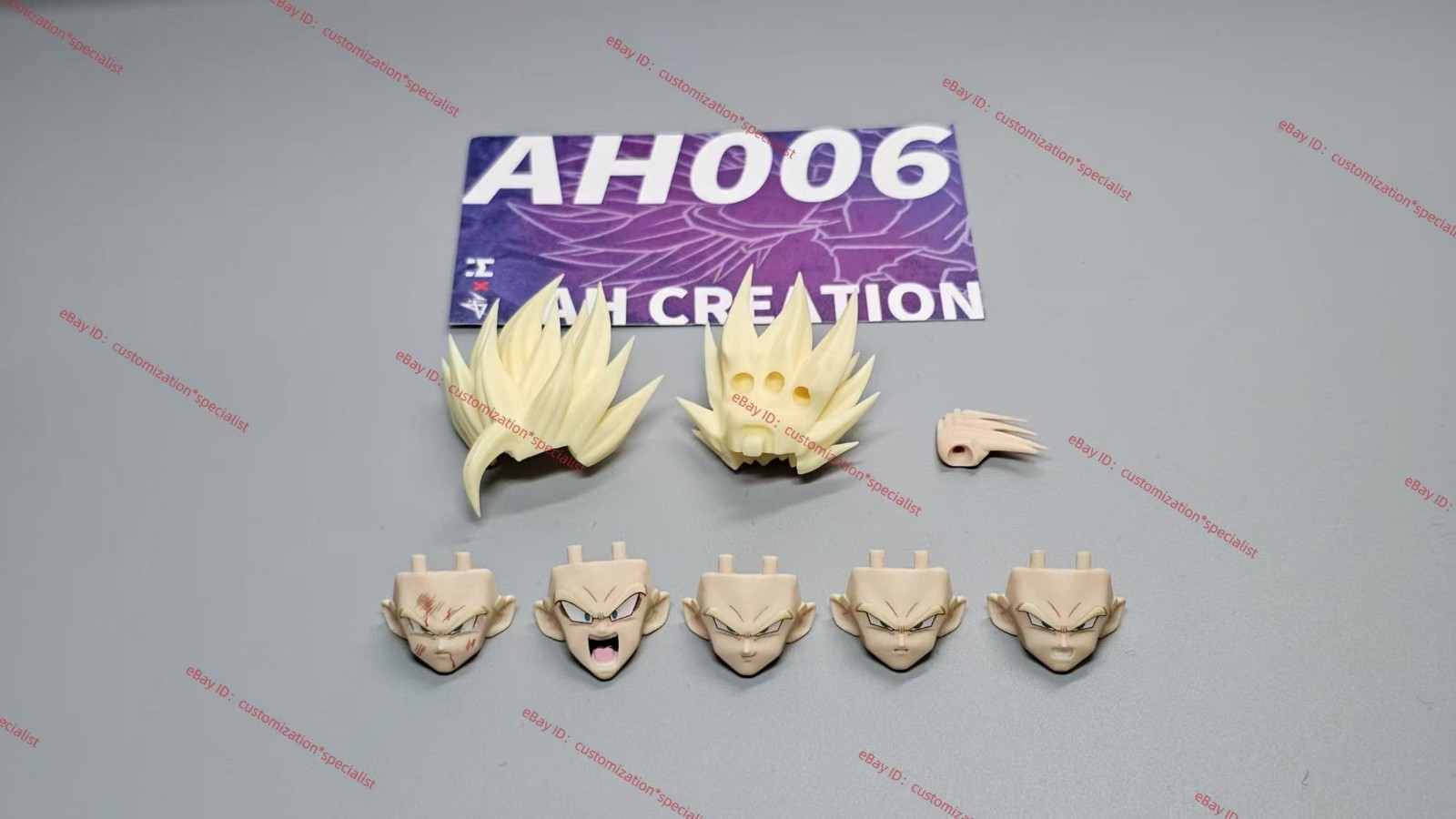 Air x HM Studio SSJ2 gohan shf 1/12 Kid gohan Head Sculpt kit No Figure AH006